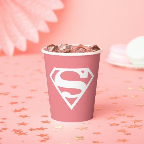 Supergirl Solid S_Shield Paper Cups