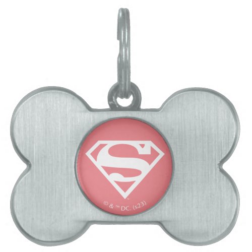 Supergirl Solid S_Shield Pet ID Tag
