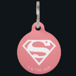 Supergirl Solid S-Shield Pet ID Tag<br><div class="desc">Supergirl | Check out this solid color S-Shield!</div>