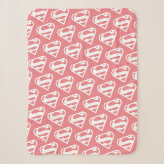 Supergirl Solid S-Shield Sherpa Blanket