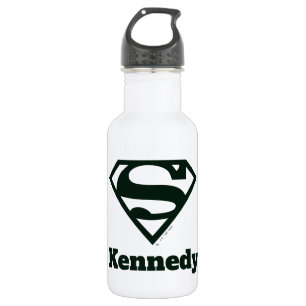 Supergirl Solid S-Shield Stainless Steel Water Bottle
