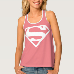 Supergirl Solid S-Shield Tank Top