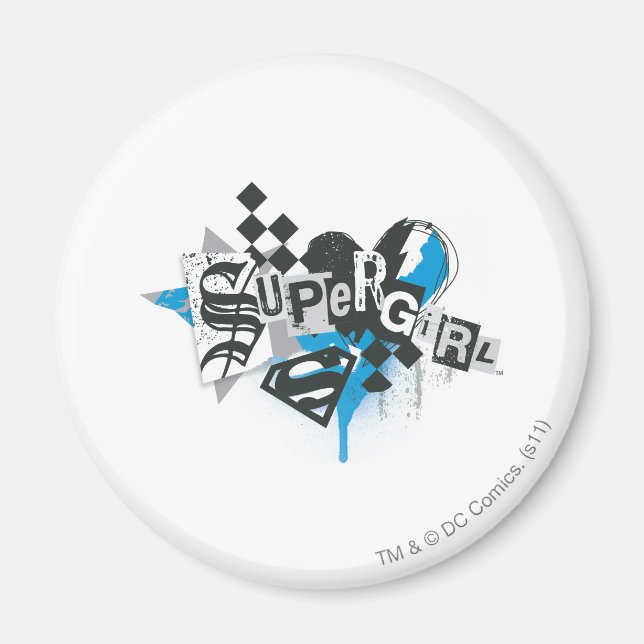Supergirl Spills and Splatter Magnet (Front)