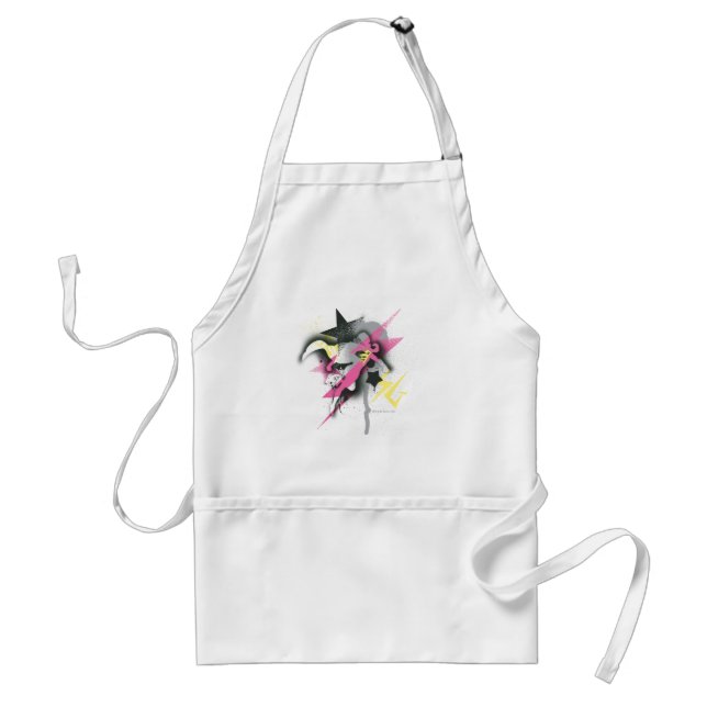 Supergirl Spray Paint Adult Apron (Front)