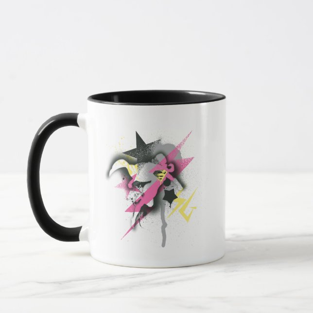 Supergirl Spray Paint Mug (Left)