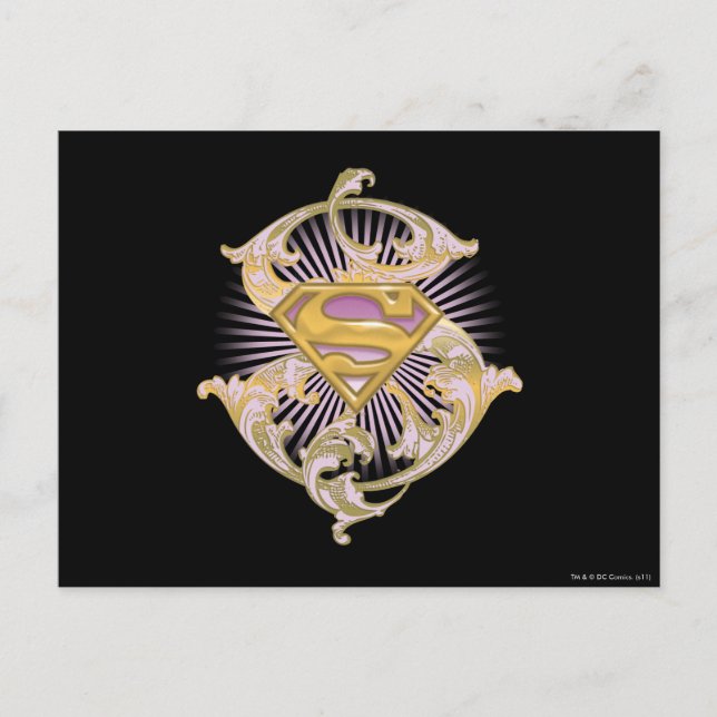 Supergirl Starbust Logo Postcard (Front)