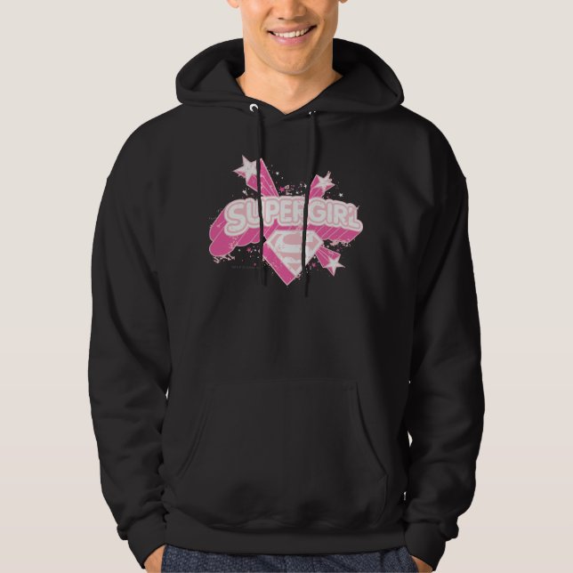 Supergirl Stars and Logo Hoodie (Front)