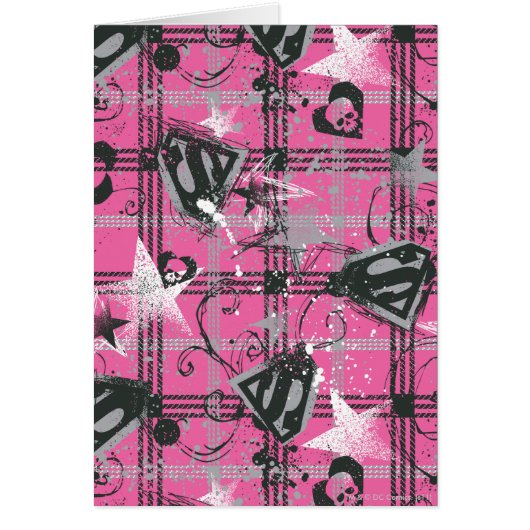 Supergirl Stars and Skulls Pattern (Front)