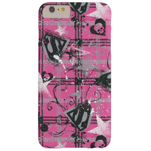 Supergirl Stars and Skulls Pattern Barely There iPhone 6 Plus Case