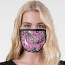 Supergirl Stars and Skulls Pattern Face Mask