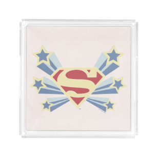 Supergirl Stars S-Shield Acrylic Tray