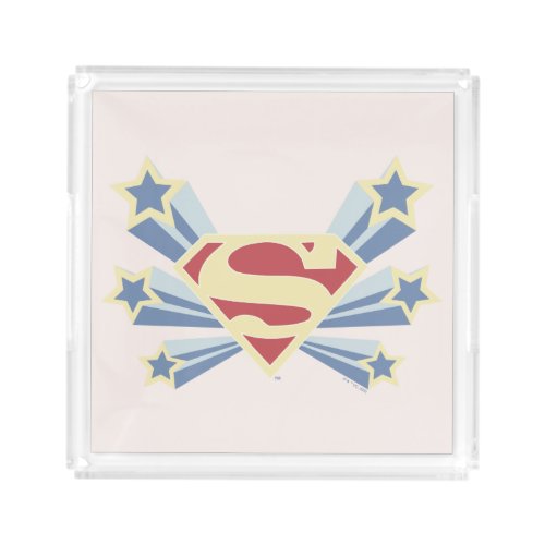 Supergirl Stars S_Shield Acrylic Tray