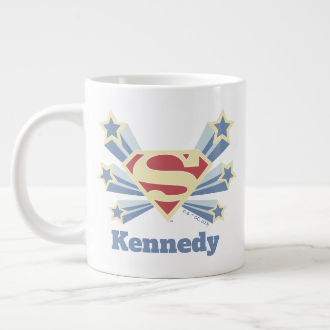 Supergirl Stars S-Shield Giant Coffee Mug (Left)