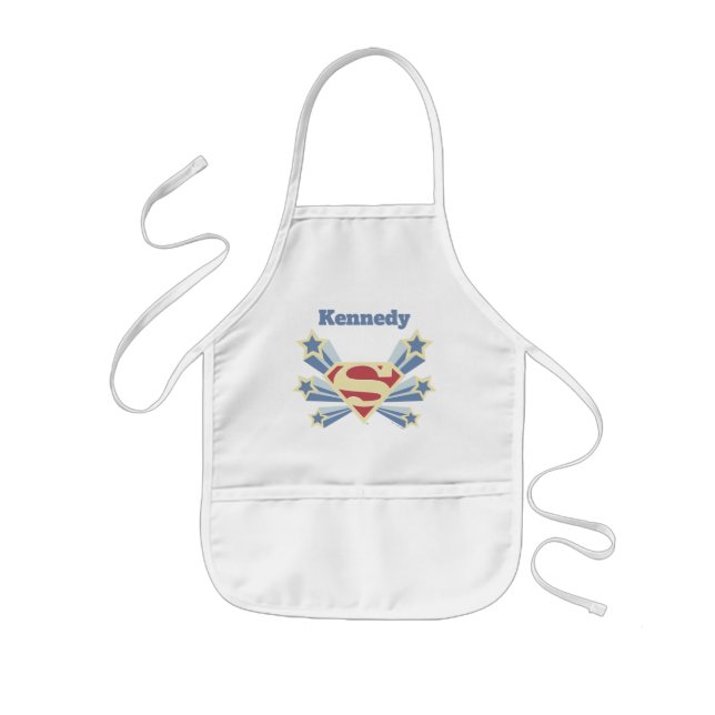 Supergirl Stars S-Shield Kids' Apron (Front)