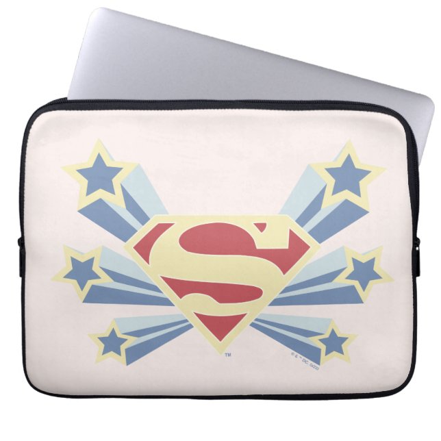 Supergirl Stars S-Shield Laptop Sleeve (Front)