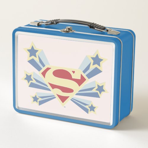 Supergirl Stars S_Shield Metal Lunch Box