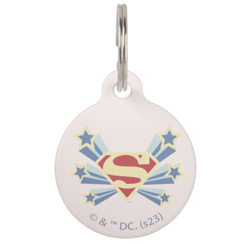 Supergirl Stars S_Shield Pet ID Tag