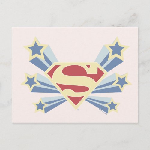 Supergirl Stars S_Shield Postcard