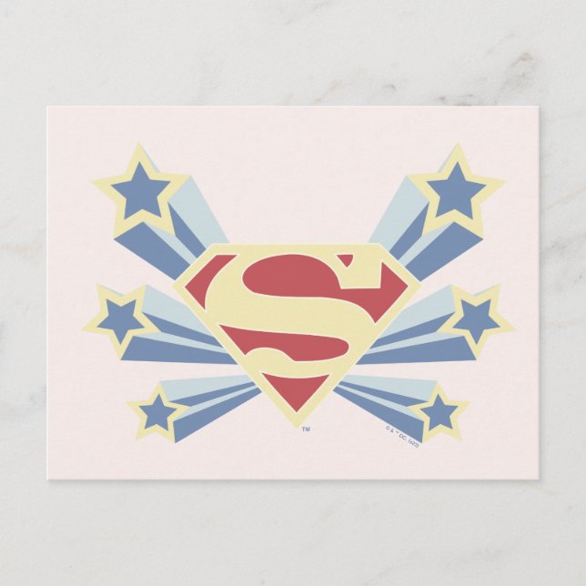 Supergirl Stars S-Shield Postcard (Front)
