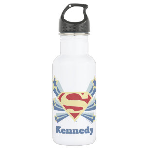Supergirl Stars S-Shield Stainless Steel Water Bottle