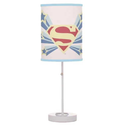 Supergirl Stars S_Shield Table Lamp