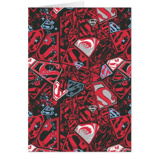 Supergirl Stary Red Pattern Cards (Front)