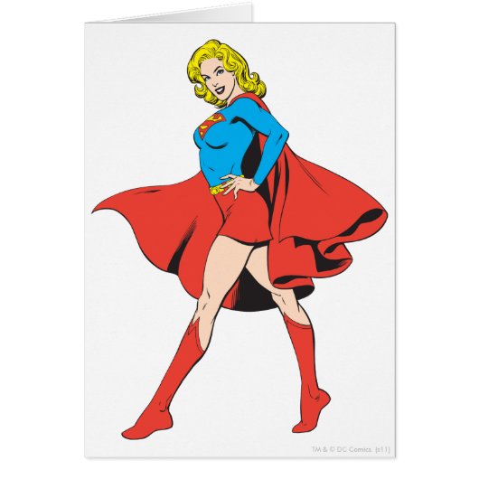 Supergirl Strikes a Pose Cards (Front)