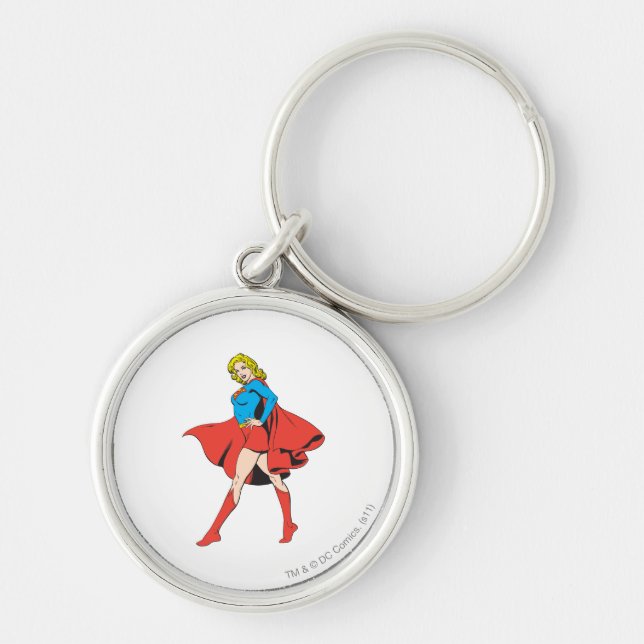 Supergirl Strikes a Pose Keychain (Front)