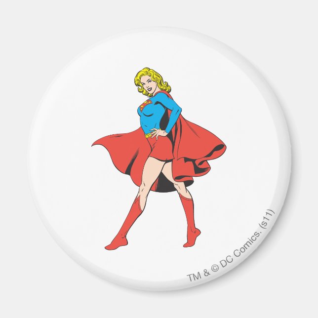 Supergirl Strikes a Pose Magnet (Front)