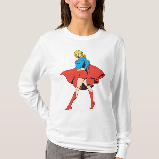 Supergirl Strikes a Pose T-Shirt (Front)