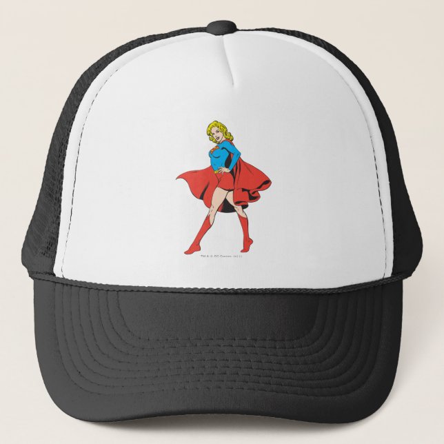 Supergirl Strikes a Pose Trucker Hat (Front)
