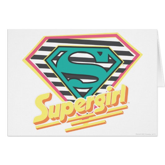 Supergirl Striped Logo Cards (Front Horizontal)