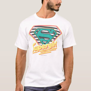 Supergirl Striped Logo T-Shirt
