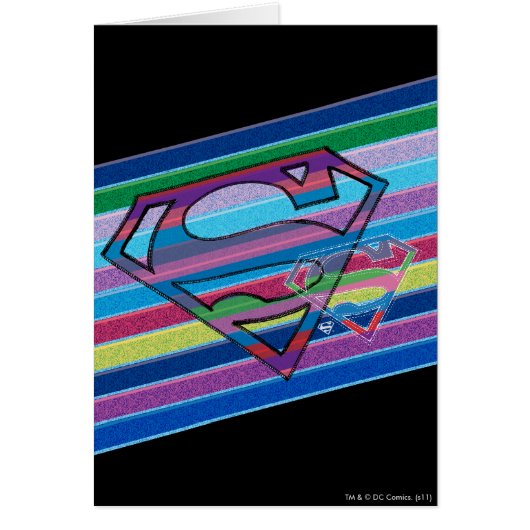 Supergirl Striped Rainbow Logo (Front)