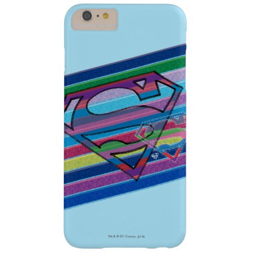 Supergirl Striped Rainbow Logo Barely There iPhone 6 Plus Case