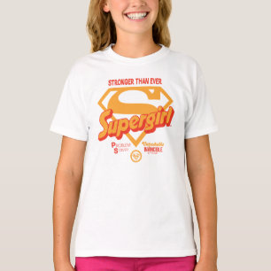Supergirl Stronger Than Ever Retro Graphic T-Shirt