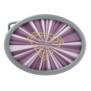 Supergirl Studded S-Shield Belt Buckle