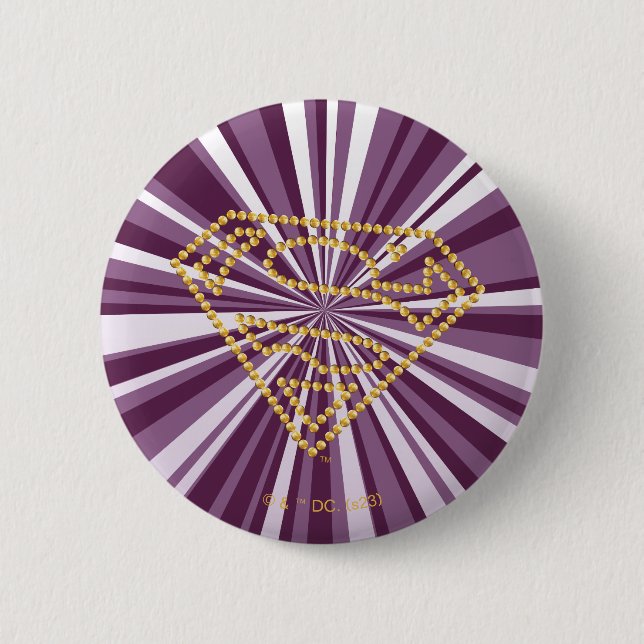 Supergirl Studded S-Shield Button (Front)