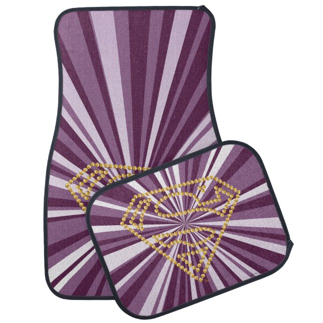 Supergirl Studded S-Shield Car Floor Mat (Set)