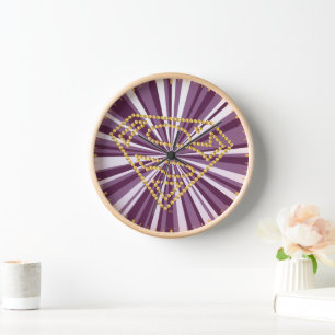 Supergirl Studded S-Shield Clock