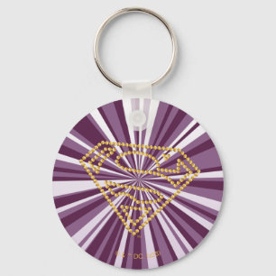Supergirl Studded S-Shield Keychain
