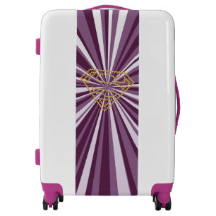 Supergirl Studded S-Shield Luggage