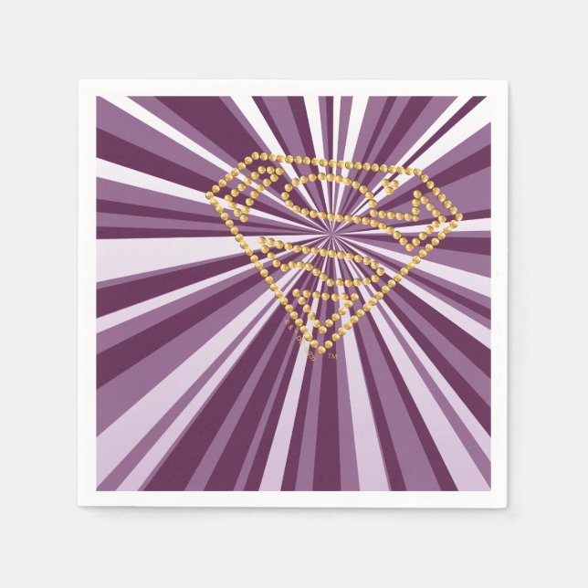Supergirl Studded S-Shield Napkins (Front)