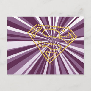 Supergirl Studded S-Shield Postcard