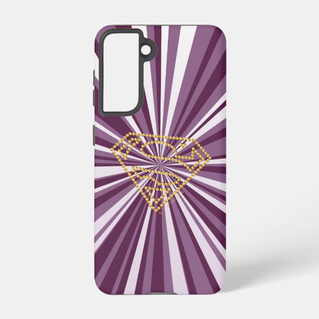 Supergirl Studded S-Shield Samsung Galaxy Case (Back)