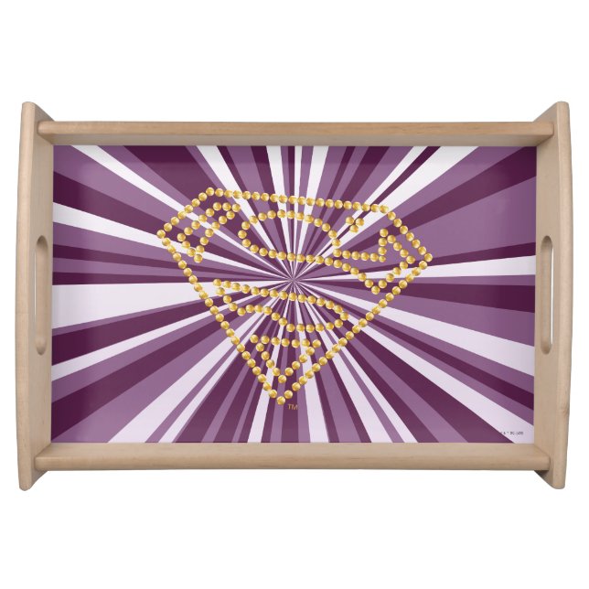 Supergirl Studded S-Shield Serving Tray (Front)