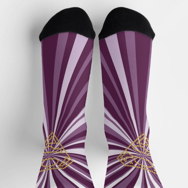 Supergirl Studded S-Shield Socks (Top)