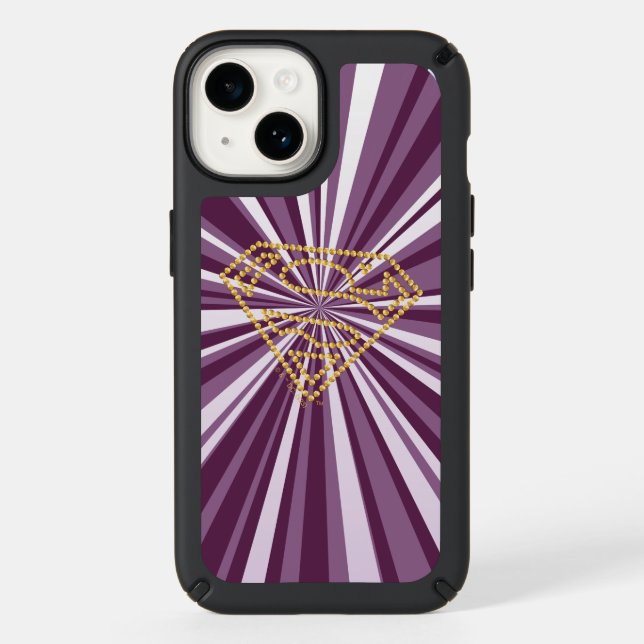 Supergirl Studded S-Shield Speck iPhone Case (Front)