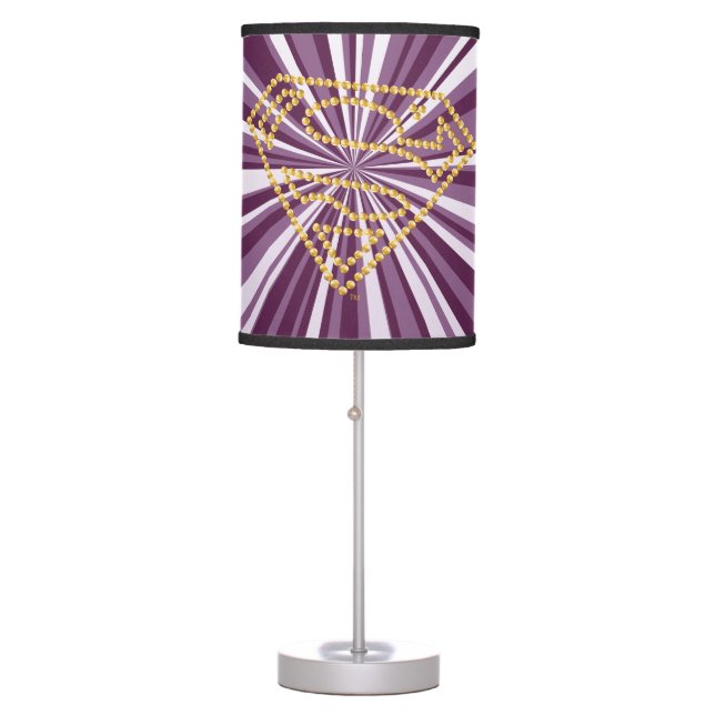 Supergirl Studded S-Shield Table Lamp (Front)