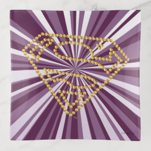 Supergirl Studded S-Shield Trinket Tray